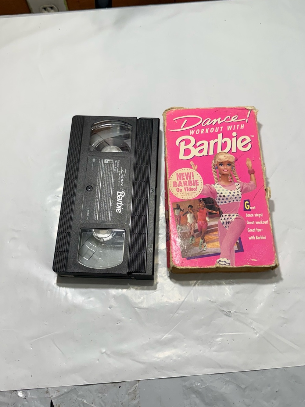1992 vintage Dance! Workout with Barbie VHS tape